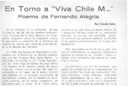 En torno a "Viva Chile M..."