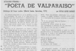 "Poeta de Valparaíso"