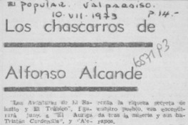 Los Chascarros de Alfonso Alcalde.
