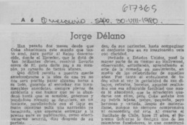 Jorge Délano  [artículo] Héctor Banderas Cañas.