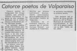 Catorce poetas de Valparaíso