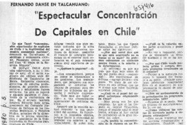 Espectacular concentración de capitales en Chile