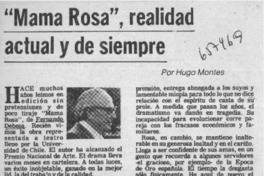 "Mama Rosa", realidad actual y de siempre  [artículo] Hugo Montes.