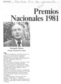 Premios Nacionales de 1981.