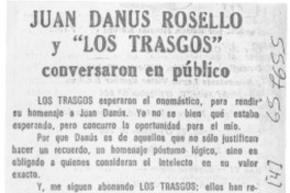 Juan Danus Rosello y los "Los trasgos"