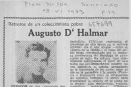 Augusto D'Halmar  [artículo] Luis de Paola.