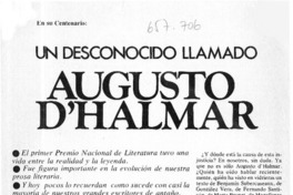 Augusto D'Halmar  [artículo] Jorge Marchant Lazcano.