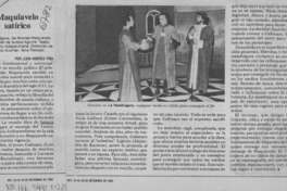 Maquiavelo satírico  [artículo] Juan Andrés Piña.