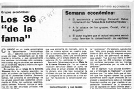 Los 36 "de la fama"  [artículo] M. Eugenia de la Jara.