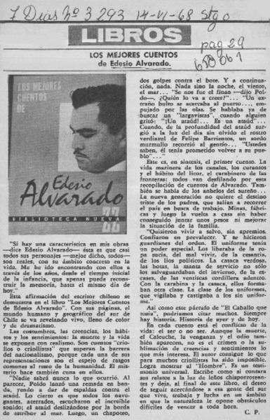 Los mejores cuentos de Edesio Alvarado  [artículo] C. P.