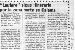 Lautaro sigue itinerario por la zona norte en Calama.  [artículo]