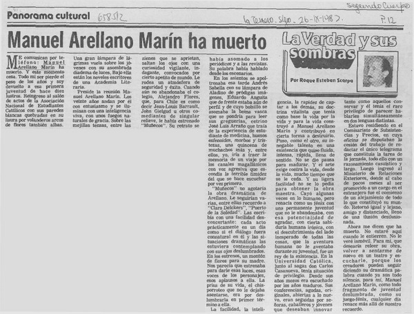 Manuel Arellano Marín ha muerto