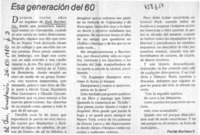 Esa generación del 60  [artículo] Pacián Martínez E.