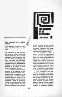 Los caminos de la revolución  [artículo] Luis Razeto Migliaro.