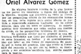 Oriel Alvarez Gómez  [artículo] Héctor Pumarino Soto.