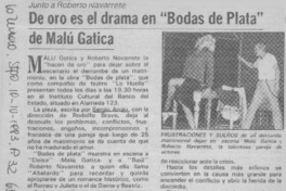 De oro es el drama en "Bodas de plata" de Malú Gatica.  [artículo]