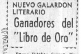 Ganadores del "Libro de Oro"  [artículo]