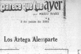 Los Hermanos Arteaga Alemparte  [artículo] Mario Rivas.