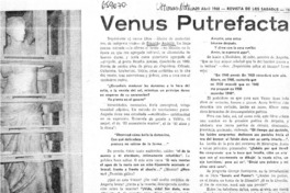 Venus putrefacta  [artículo] Enrique Lafourcade.