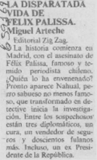La disparatada vida de Félix Palissa.