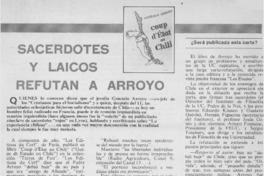 Sacerdotes y laicos refutan a Arroyo.
