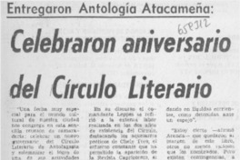 Celebraron aniversario del Círculo Literario.