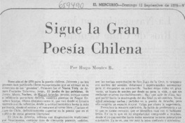 Sigue la gran poesía chilena