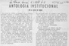 Antología institucional