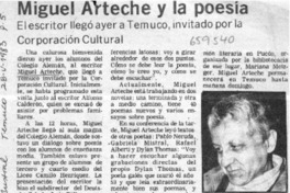 Miguel Arteche y la poesía.  [artículo]