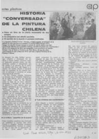 Historia "conversada" de la pintura chilena.