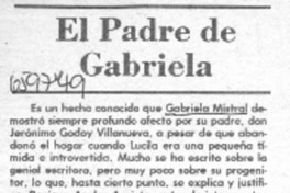El Padre de Gabriela  [artículo] Gonzalo Drago.