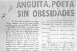 Anguita, poeta sin obesidades  [artículo] E. L.