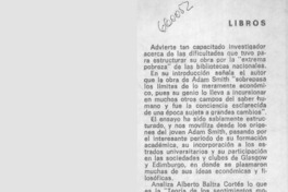 Adam Smith 1776-1976  [artículo] Eugenio García-Díaz.