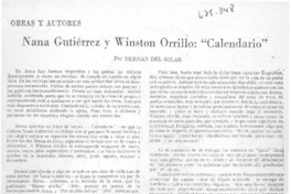 Nana Gutiérrez y Winston Orrillo: "Calendario"