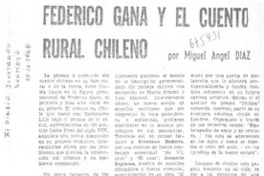 Federico Gana y el cuento rural chileno