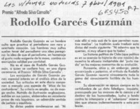 Rodolfo Garcés Guzmán.