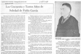 Los cincuenta y tantos años de soledad de Pablo García