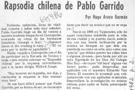 Rapsodia chilena de Pablo Garrido