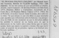 El proceso político chileno".