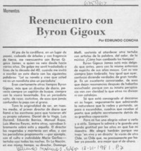 Reencuentro con Byron Gigoux
