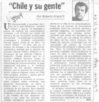 "Chile y su gente"