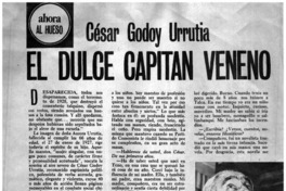 César Godoy Urrutia, el dulce capitán veneno: [entrevista]