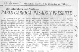 Pablo Garriga, pasado y presente