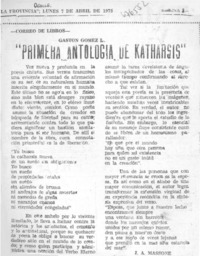 Primera antología de katharsis"
