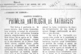 Primera antología de katharsis"