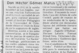 Don Héctor Gómez Matus