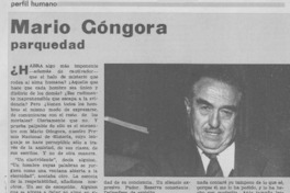Mario Góngora parquedad