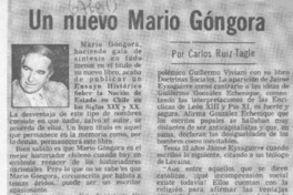 Un nuevo Mario Góngora