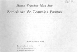 Semblanza de González Bastías