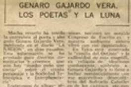 Genaro Gajardo Vera, los poetas y la luna